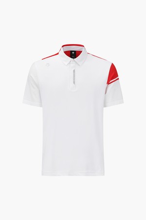 남성 하이브리드 카라 반팔 티셔츠  DR22MFKP4Q