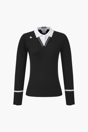 여성 카라 긴팔 풀오버  DR12WFKP21