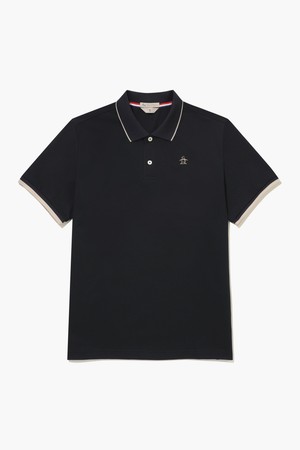 [먼싱웨어] 남성 티핑 폴로 티셔츠 블랙 MR211MTS41_BLACK-a