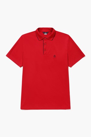 남성 무쏘 카라 티셔츠 레드 MR211MTS43