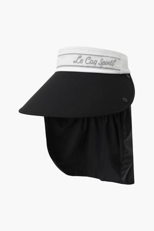 여성 넥 커버 와이드 선바이저 _BLCK GR222LSV41_BLACK-a