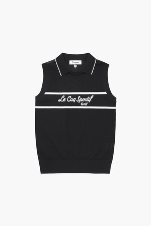 여성 하이브리드 슬리브리스 스웨터 _BLCK GR222LKP41