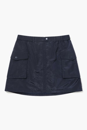 [먼싱웨어] 여성 셋업 립 아웃포켓 스커트 다크네이비 MR222PSK42_NAVY-a