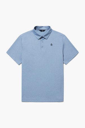 [먼싱웨어] [리오더]남성 고신축 반팔 카라 티셔츠 라이트블루 MQ22RMTS48_BLUE-a