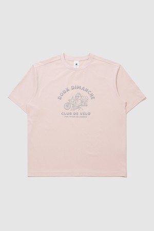 유니 르프레쉬 그래픽 루즈핏 반팔티 - 핑크 QR223LRS51