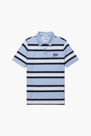 여성 드라이 터치 스트라이프 카라 반팔 티셔츠 _MBLU GR122LTS32