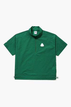 여성 경량 우븐 반집업 반팔 티셔츠 _GREN GR222LTS47_GREEN-a