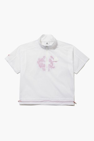 여성 경량 우븐 반집업 반팔 티셔츠 _WHTE GR222LTS47