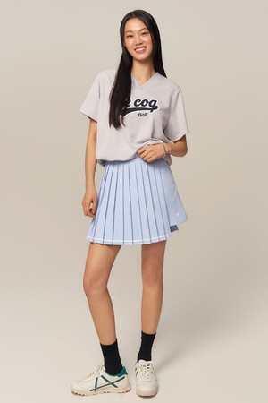 여성 플리츠 랩 스커트 _MBLU GR222LSK41