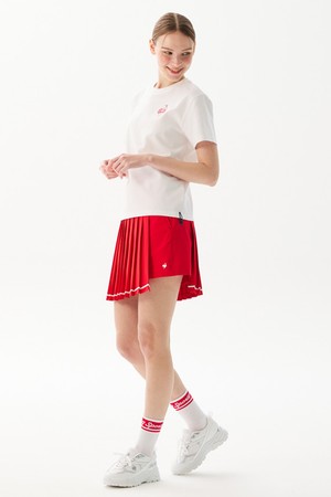 여성 플리츠 랩 스커트 _RED0 GR222LSK41