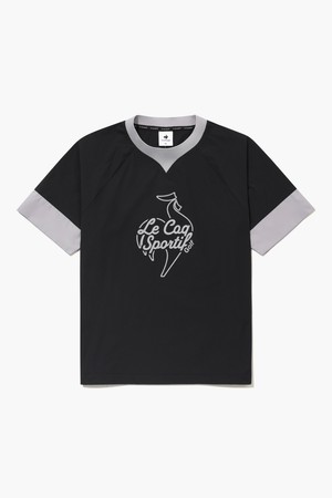 여성 경량 우븐 래글런 반팔 티셔츠 _BLCK GR222LRS43