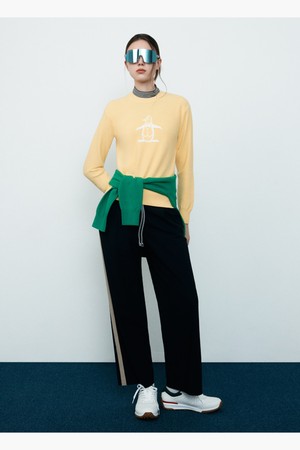 여성 냉감 트리코트 와이드 팬츠 블랙 MR222LPT56