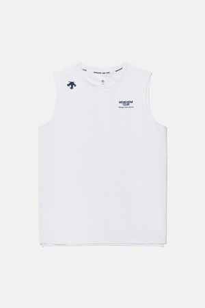 영애슬릿 쿨링 트리코트 백그래픽 슬리브리스 화이트 SR22JEST51