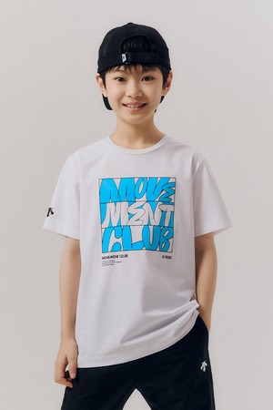 영애슬릿 그래픽 쿨링 트리코트 반팔 티셔츠 화이트 SR22JETS58