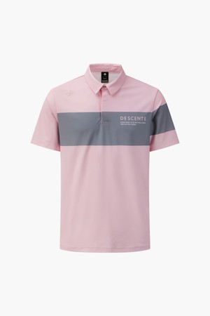 남성 컬러 블록 카라 반팔 티셔츠  DR22MFTS4R