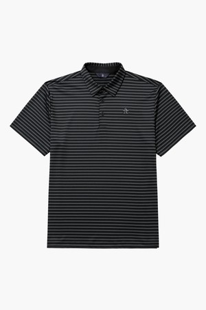 [먼싱웨어] 남성 스트라이프 반팔 티셔츠 블랙 MR221MTS55_BLACK-a