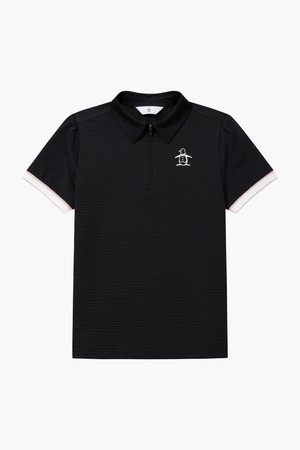 [먼싱웨어] [리오더]여성 냉감 써커 티셔츠 블랙 MQ22RLTS55_BLACK-a