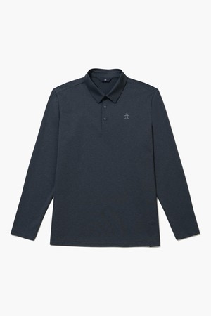 [먼싱웨어] [리오더]남성 고신축 긴팔 카라 티셔츠 그레이 MQ22RMTL42_GREY-a