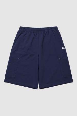 유니 시어서커 버뮤다 숏팬츠 - 네이비 QR223LHP63