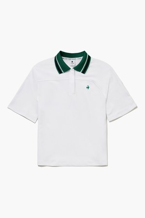 여성 써머 피케 카라 반팔 티셔츠 _WHTE GR222LTS41_WHITE-a