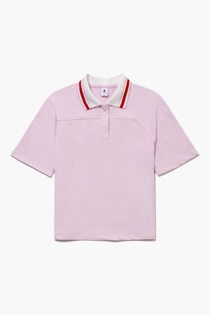 여성 써머 피케 카라 반팔 티셔츠 _PINK GR222LTS41_PINK-a