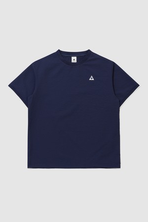 유니 시어서커 루즈핏 반팔 피스테 - 네이비 QR223LWT61