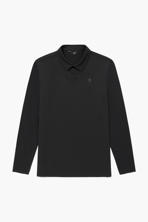 [먼싱웨어] 남성 베스트 레이어드 냉감 긴팔 티셔츠 블랙 MR221MTL53_BLACK-a