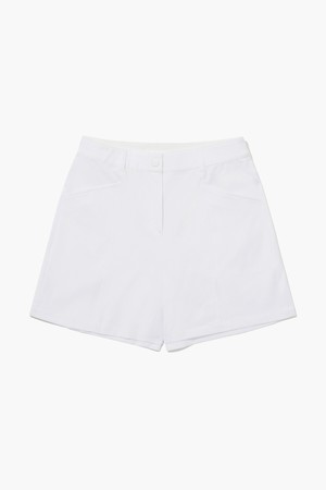 여성 밴딩 에센셜 숏팬츠 _WHTE GR222LSP51_WHITE-a