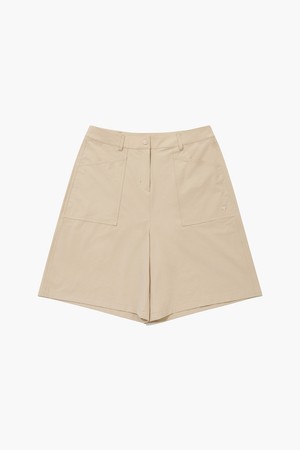 여성 밴딩 5부 버뮤다 팬츠 _BEGE GR222LSP41_BEIGE-a
