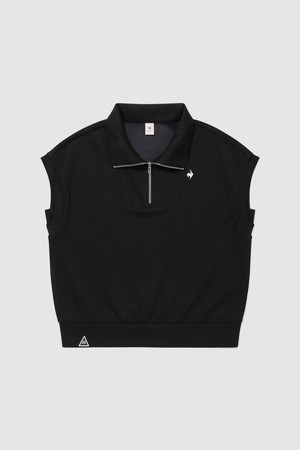 여성 쿨텐션 루즈핏 베스트 - 블랙 QR222OVT61