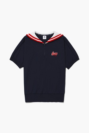 여성 마린 세일러 반팔 스웨터 _NAVY GR122LTS33_NAVY-a