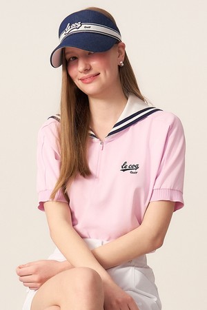 여성 마린 세일러 반팔 스웨터 _PINK GR122LTS33