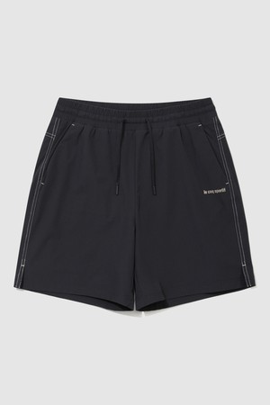 남성 워터 루즈핏 5부 카고 보드숏  - 블랙 QR221SHP61