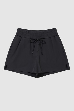 여성 워터 루즈핏 3.5부 보드숏  - 블랙 QR222SHP61