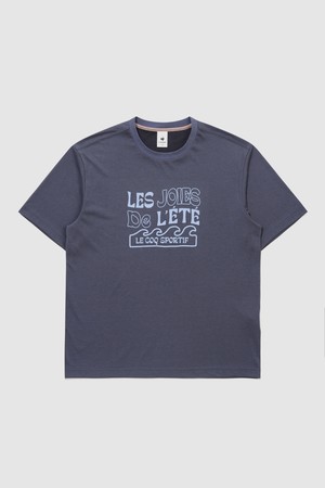 유니 레터 루즈핏 반팔티  - 네이비 QR223LRS64