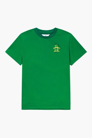 [먼싱웨어] 여성 썸머 시그니처 라운드 티셔츠 그린 MR222LTS54_GREEN-a