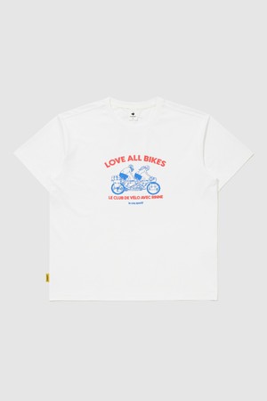 Uncle Rinne 유니 르프레쉬 그래픽 반팔티 - 화이트 QR323LRS73