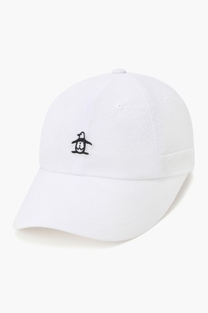 [먼싱웨어] 여성 써커 리본 6각 볼캡 화이트 MR322LCP71_WHITE-a