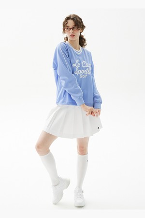 여성 밴딩 플리츠 스커트 _WHTE GR322LSK81_WHITE-a