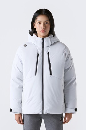 캐논 후드 디테쳐블 다운 자켓 그레이 SR323SDJ92