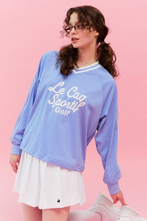 여성 메쉬 브이넥 래글런 긴팔 티셔츠 _LBLU GR322LRL81