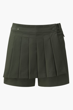[데상트골프] 아크먼트(ACMT) 여성 플리츠 랩 숏팬츠  DR32WFSP92_KHAKI-a
