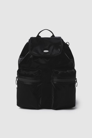 여성 에슬레저 글로시 백팩 (12L) - 블랙 QR322WBP81