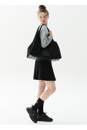 여성 스웨이드 빅쇼퍼백 (파우치 SET) _BLCK GR322LBG81_BLACK-a