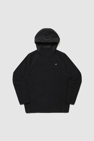 유니 바라클라바 풀오버 후드 긴팔티 - 블랙 QR423RRLO1