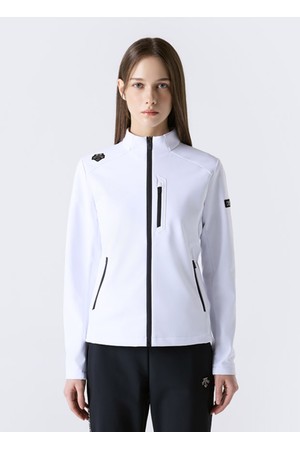 트리코트 본딩 3LAYER 트레이닝 자켓 화이트 SR413SFTO2