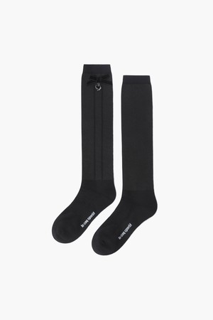 여성 클래식 리본 니삭스 _BLCK GR322LKS82_BLACK-a