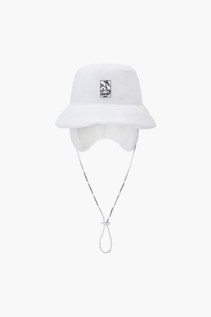 여성 패딩 탈부착 귀도리 버킷햇 _WHTE GR422LCPO4_WHITE-a
