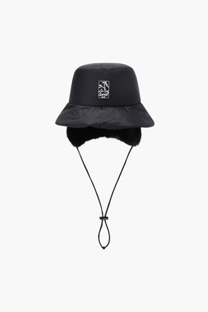 여성 패딩 탈부착 귀도리 버킷햇 _BLCK GR422LCPO4_BLACK-a