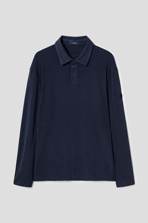 [란스미어 골프] [Golf] 남성 칼라 티셔츠  네이비 (LA4841L51R)_NAVY-a
